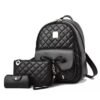 Sac a dos + sac en mains + porte monnaie en cuir